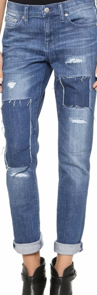 Madewell Patched Up Slim Boyjean Boy Jean Boyfrien - Picture 2 of 7